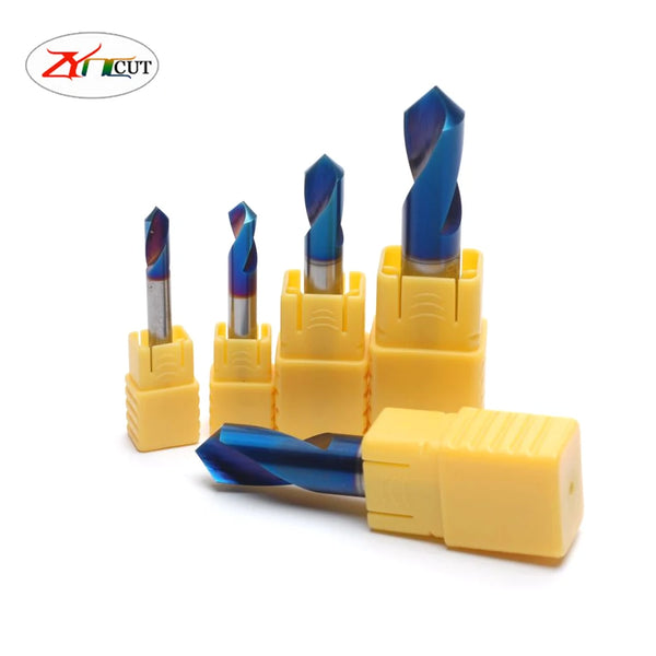 3/4/5/6/8/10/12mm HRC65  90 degree High hardness coating bit, High hardness cemented carbide centering positioning chamfer bit