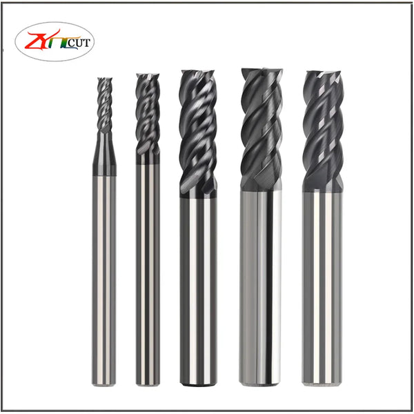 4 6 8 10 12 16 20mm 4F Stainless Steel Special Milling Cutter High Hard Alloy Nano Coating Tungsten Steel End Milling cutter