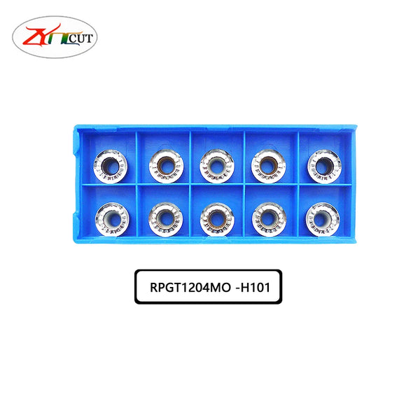 10PCS RPGT08T2MO RPGT1003MO  RPGT1204MO H101 R4 R5 R6 Special milling insert for aluminum copper nonferrous metal processing