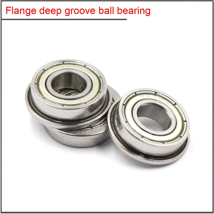 Factory Direct Store 2Pcs/set High quality Flange deep groove ball bearing F6200 F6201 F620 ...