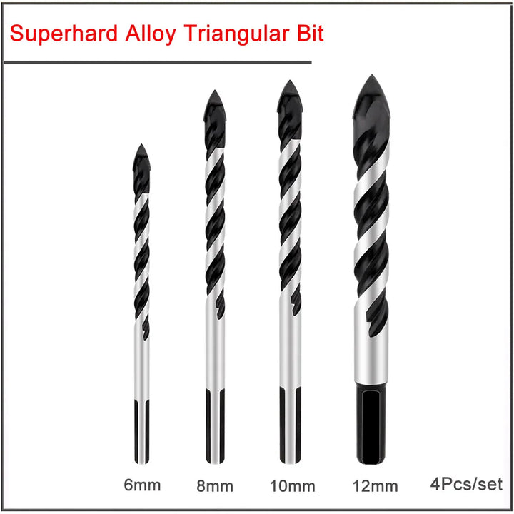 Triangle File Bit 6 8 10 12mm Triangular bit Multi function triangle bit super hard allo ...