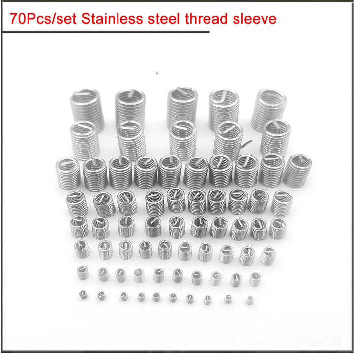 M4 Thread Posts 70PCS set M2 M3 M4 M5 M6 M8 304 Stainlessy Steel Thread Inserts Helica ...