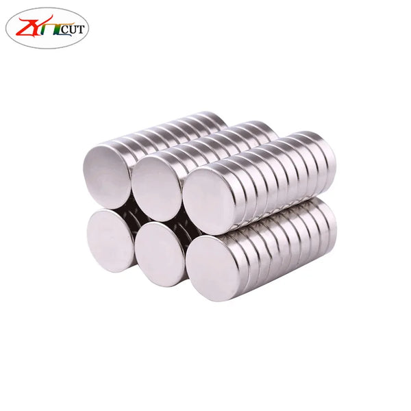 Dia 15mm thick 2 3 4 5 8 10mm NdFeB Powerful Circular Magnet rare earth permanent magnet sheet electroplating small magnet