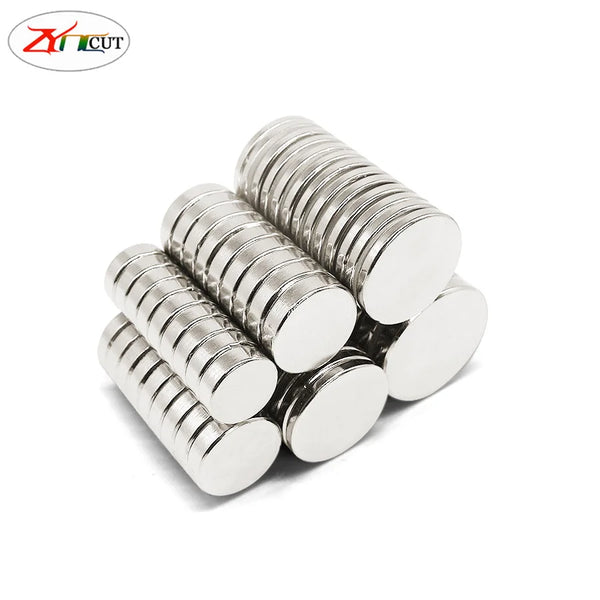 Dia 20mm thick2 3 4 5 8 10 15 20mm NdFeB Powerful magnet high magnetic circular rare earth permanent magnet sheet electroplating
