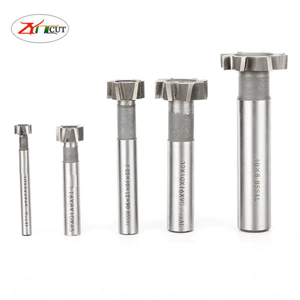 HSS T-groove milling cutter 8 10 12 16 18 20mm Superhard straight shank white steel high speed steel T-slot milling cutter