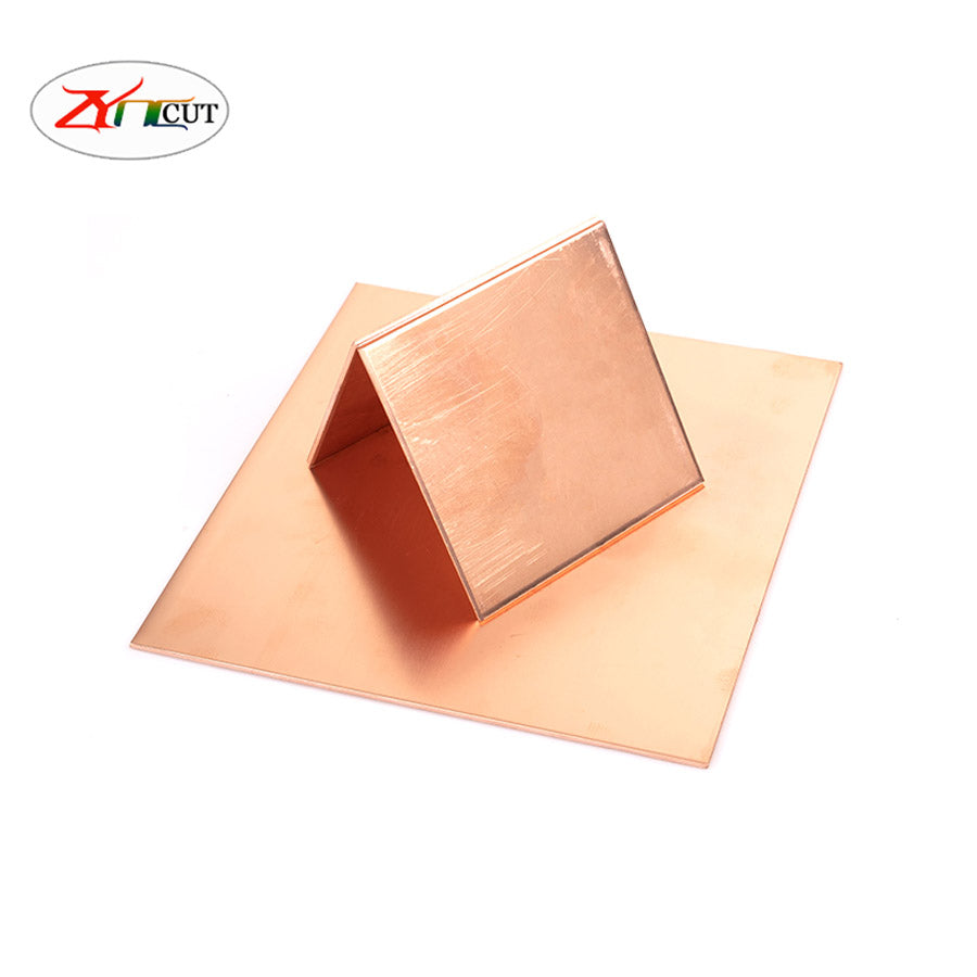 Copper Plate, Pure Copper Conductive t2 red Copper Plate, Copper Sheet DIY  Material Manual Heat Dissipation red Copper Plate,0.5 * 100 * 100[3pcs]